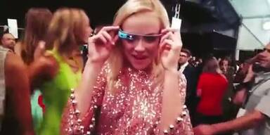Google Brille bei New York Fashion Week