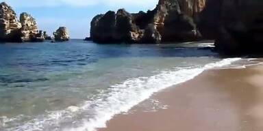 So schön ist der Sandstrand in Portugal