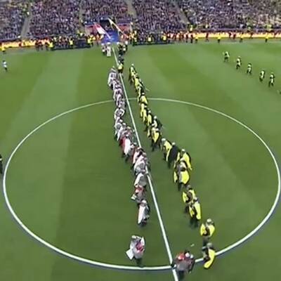  Bayern gegen Dortmund. Das Finale der Champions League in Wembley.