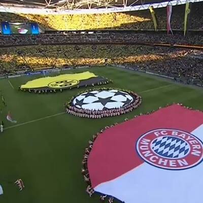  Bayern gegen Dortmund. Das Finale der Champions League in Wembley.