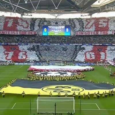  Bayern gegen Dortmund. Das Finale der Champions League in Wembley.