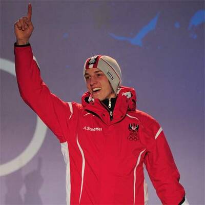 Siegerehrung nach dem Bewerb von der Großschanze