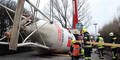 40 Tonnen schwerer Silo stürzte um
