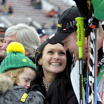 VIPs auf der Zuschauertribüne