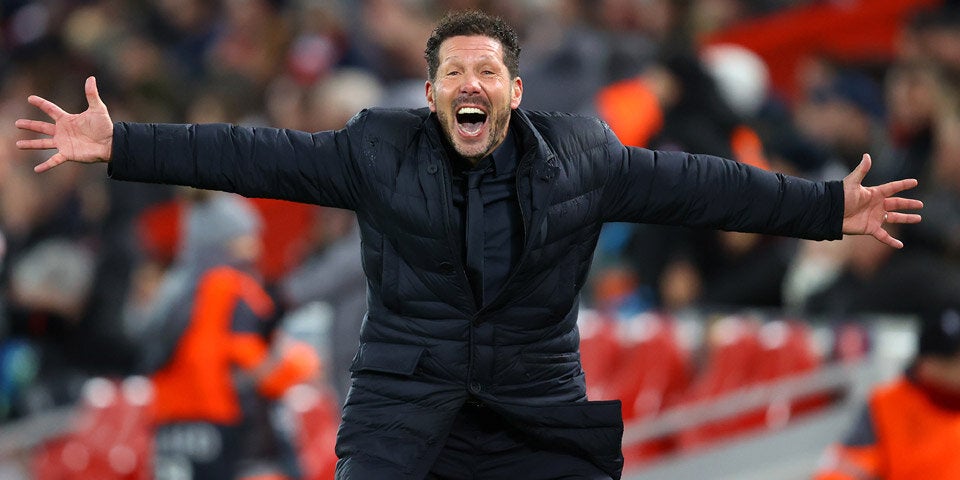 Der Jubel von Atlético-Coach Simeone war groß