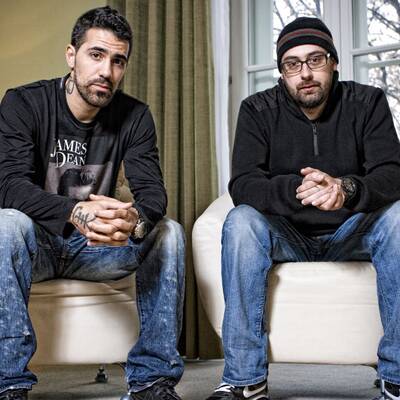 Die coolen Posen der Hip Hop-Stars. 