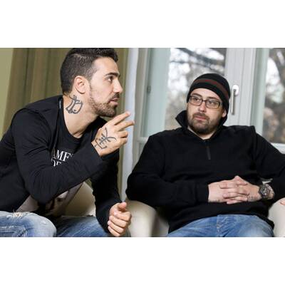 Die coolen Posen der Hip Hop-Stars. 