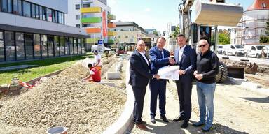 Klimafitte Umgestaltung der St. P&ouml;ltner Innenstadt schreitet voran