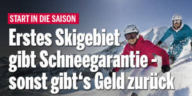 Erstes Skigebiet gibt Schneegarantie - sonst gibt`s Geld zurück