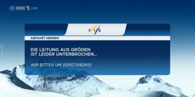 Unterbrechung Gr&ouml;den TV ORF