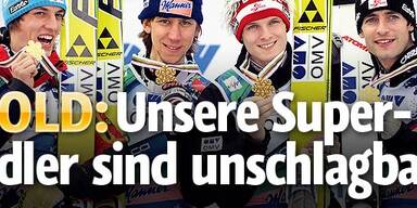 Gold: Super-Adler sind unschlagbar