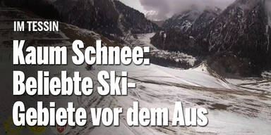 Kaum Schnee: Beliebte Ski-Gebiete vor dem Aus