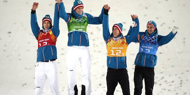 ÖSV Skispringer 2014 Sotschi