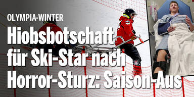 Hiobsbotschaft für Ski-Star nach Horror-Sturz: Saison gelaufen