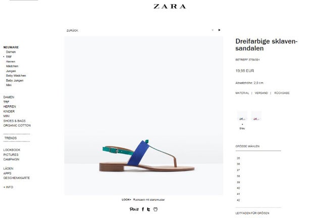 Zara verkauft 