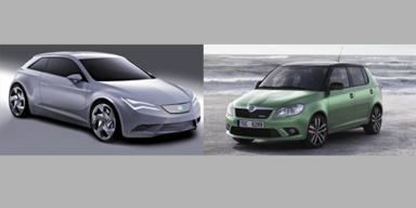 Seat IBE und Skoda Fabia RS in Genf