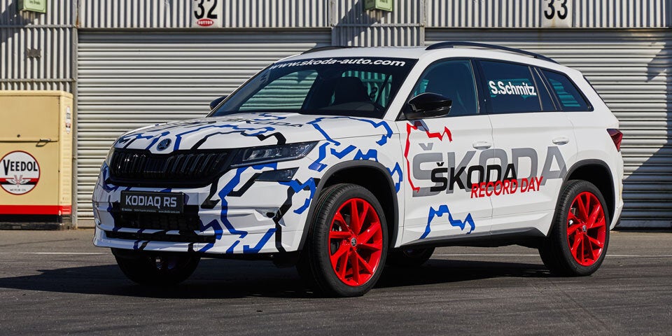 Skoda Kodiaq RS ging auf Rekordjagd