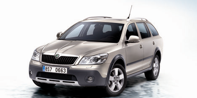 Allrad. Octavia Scout  Offroader mit Familien. Bild: © Skoda