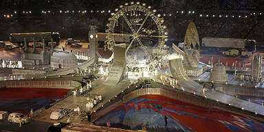 Bombast-Show zum Olympia-Abschluss