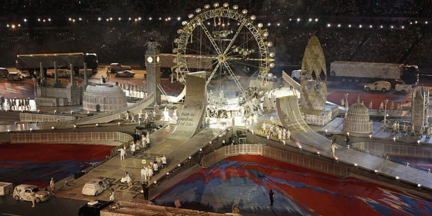 Bombast-Show zum Olympia-Abschluss