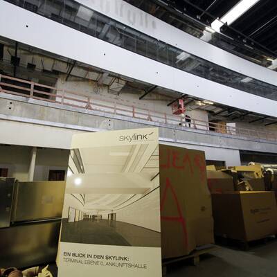 Die Skylink-Bauarbeiten