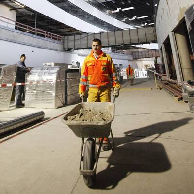 Die Skylink-Bauarbeiten