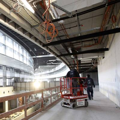 Die Skylink-Bauarbeiten