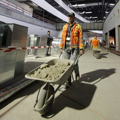 Die Skylink-Bauarbeiten