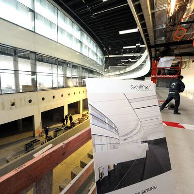 Die Skylink-Bauarbeiten