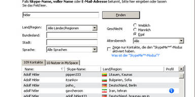 124 Skype-User als Hitler registriert