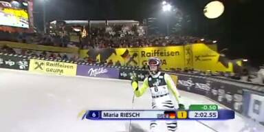 Damenslalom in Zagreb, 2. DG, Platz 2