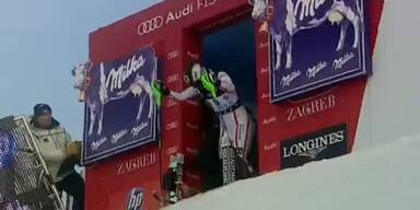 Damenslalom in Zagreb, 1.DG, Kathrin Zettel