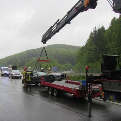 Supersportwagen-Crash