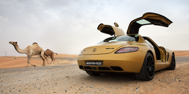 Mercedes baut goldenen Flügeltürer