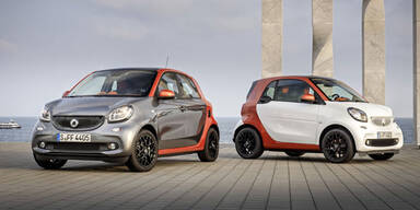 Neue Versionen von Smart fortwo & forfour