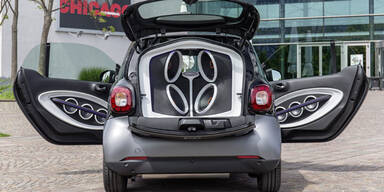 Mega-Sound im neuen Smart fortwo