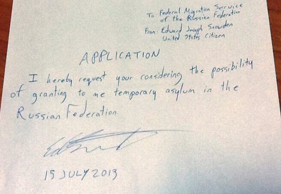 Snowden Asylantrag