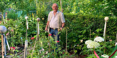 Wolfgang Sobotka im Garten