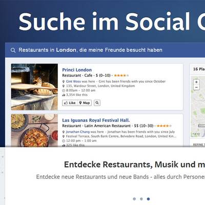 Facebooks Social Graph-Suche