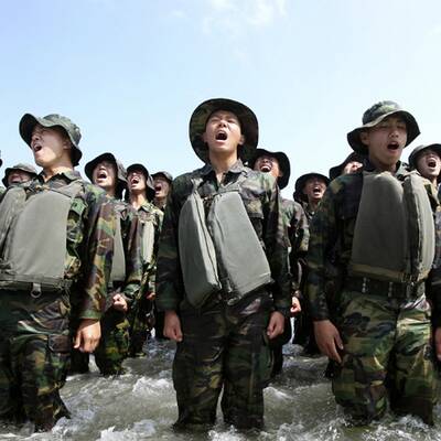 Südkoreanische Seemanöver