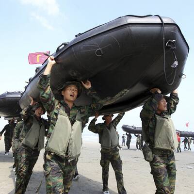 Südkoreanische Seemanöver