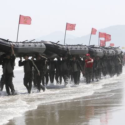 Südkoreanische Seemanöver