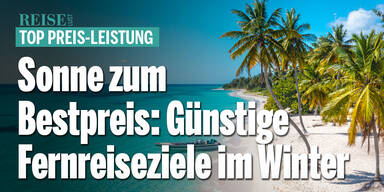 Günstige Fernreiseziele im Winter: Wo Sie jetzt Sonne zum Bestpreis finden