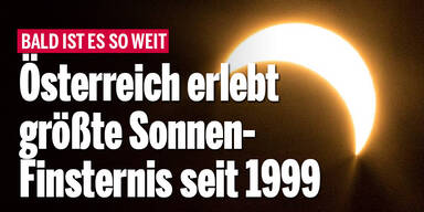 Österreich erlebt größte Sonnenfinsternis seit 1999