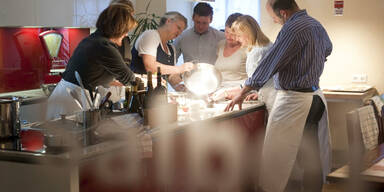 Den Kochprofis &uuml;ber die Schulter schauen