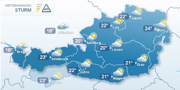 Grauer Nebel hüllt Wien ein