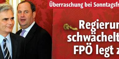 Regierung: Alle im Minus