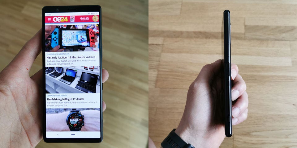 Brandneues Sony Xperia 5 im oe24-Test