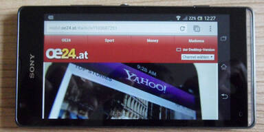 Sony Xperia SP im oe24.at-Test