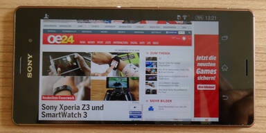 Neues Sony Xperia Z3 im oe24.at-Test